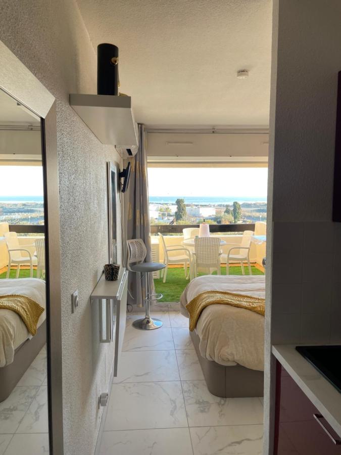 SHOWTIME NATURISTE PORT NATURE 6 parking privé clim ascenseur vue mer Agde Extérieur photo